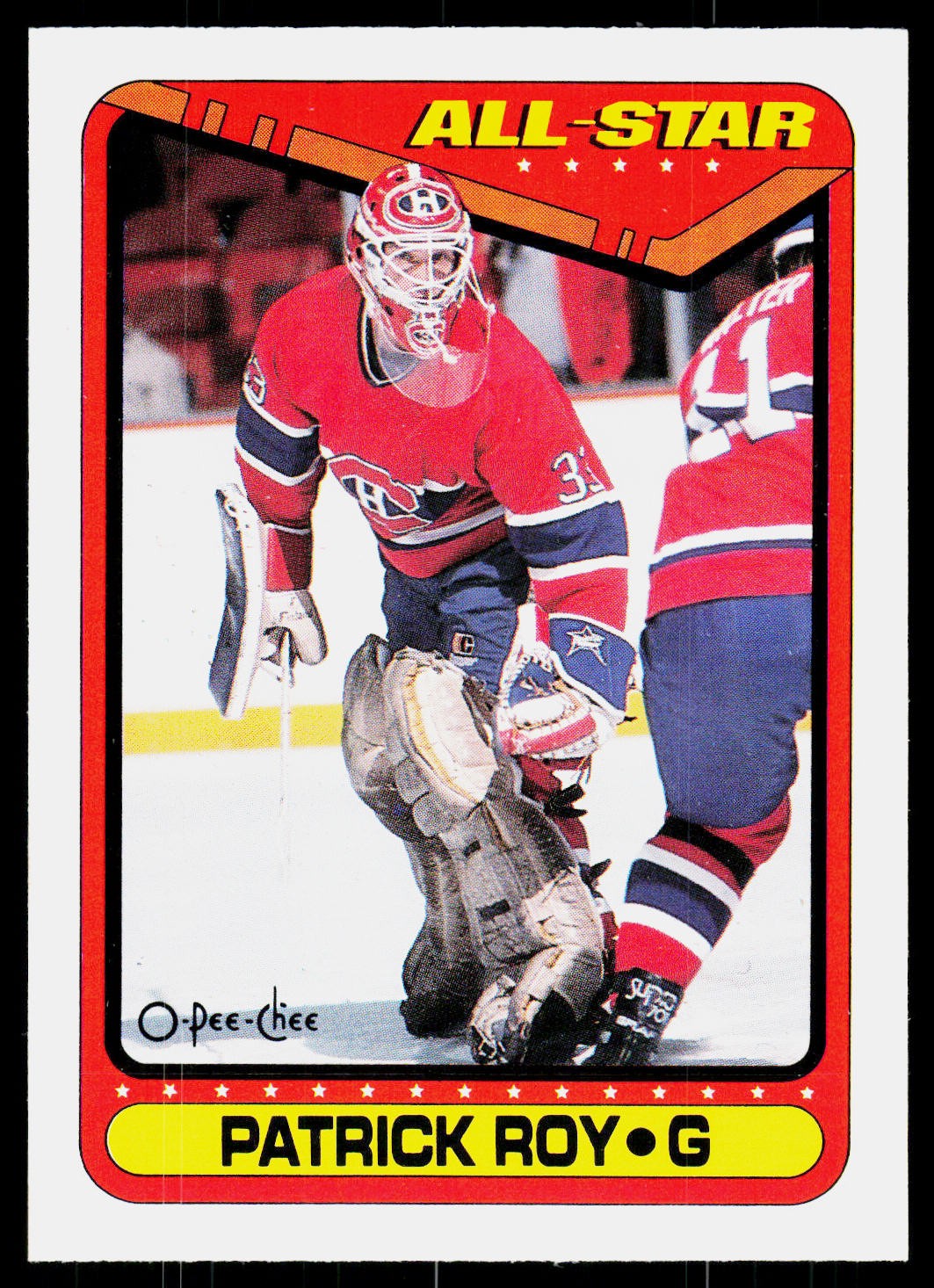 1990-91 O-Pee-Chee Patrick Roy #198 Montreal Canadiens