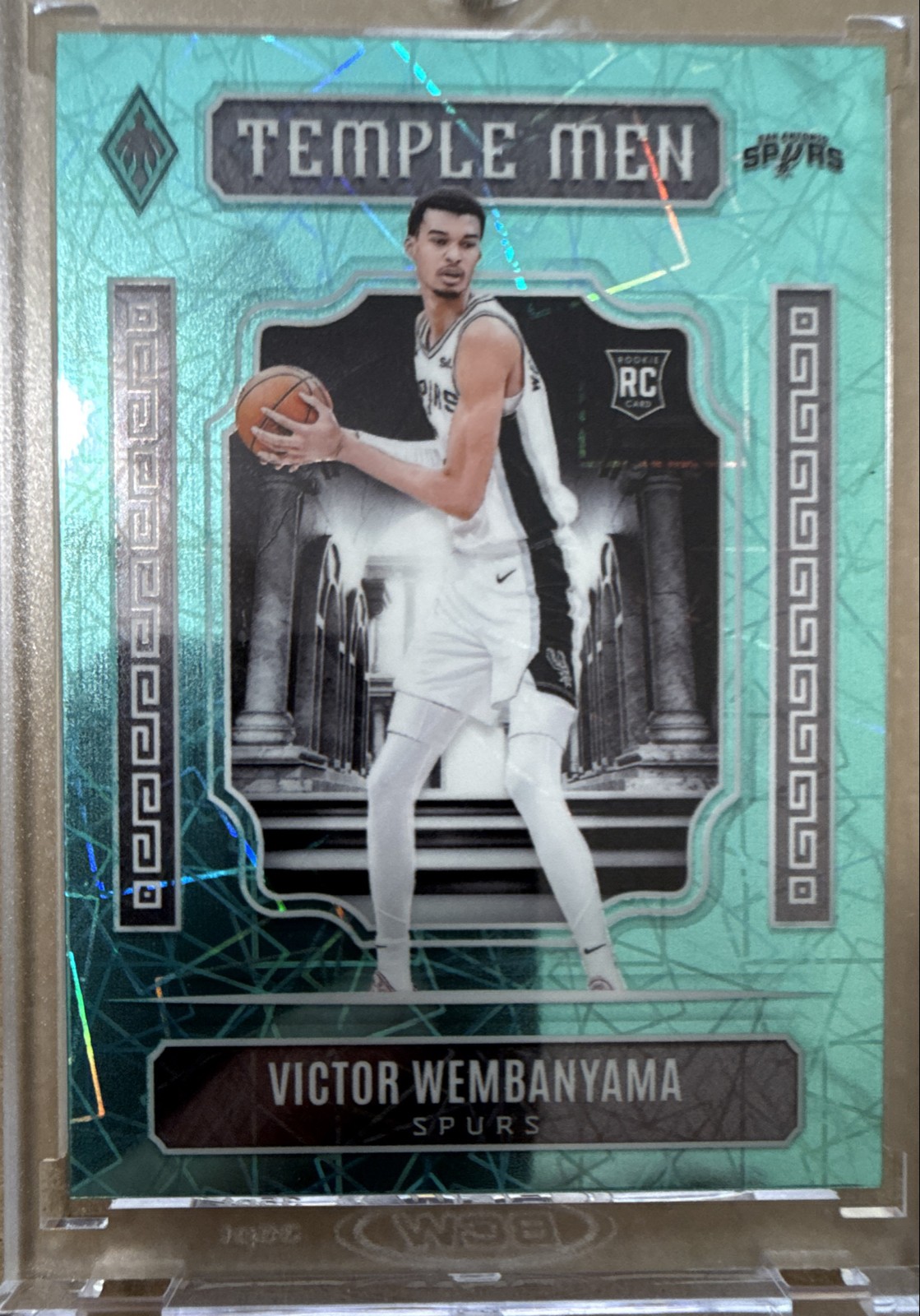 2023-24 Panini Phoenix - Temple Men Victor Wembanyama #7 Teal Lazer (RC)