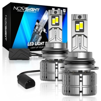NOVSIGHT 9007 LED Bulbs Headlight High Low Beam Conversion Kit Bright Plug&Play