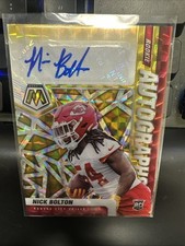2021 Nick Bolton Mosaic Rookie Auto Mosaic Gold Mosaic #RA75 10/10