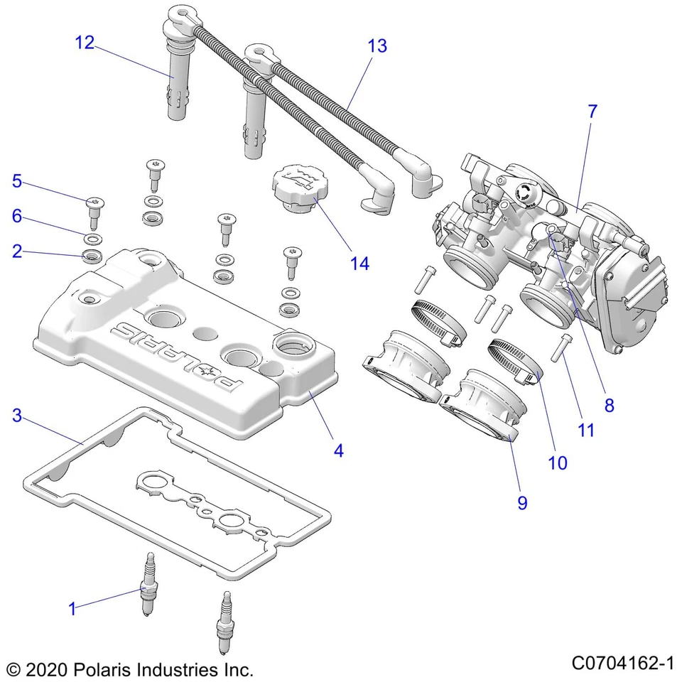 Polaris Dual Electronic Throttle Control (ETC) Throttle Body Assembly - Imagem 2 de 2