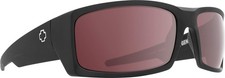 Spy Optic General Wrap Sunglasses Black - Happy Rose w/Silver Spectra Mirr...