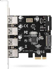 Scheda 4 Porte PCI-E a USB 3.0 HUB Adattatore Di Espansione PCI Express 5Gbps pe