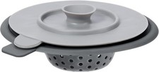 Silicone Strainer Kitchen Sink Cover Set W/ Drain Stopper Food Catcher New