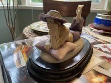 Leonardo Collection Lady Figurine Ceramic Compound Resin Designed by Annie Rowe