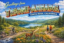 Greetings From Annadel State Park SANTA ROSA, California MODERN Postcard D760