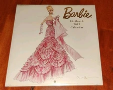 2012 Barbie Mini Wall Calendar 10 Inch Graphique de france New 