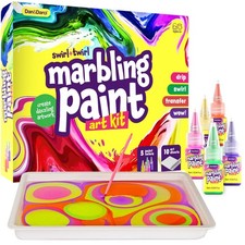 Marbling Paint Art Kit for Kids - Arts Crafts Gifts Large, Multicolor