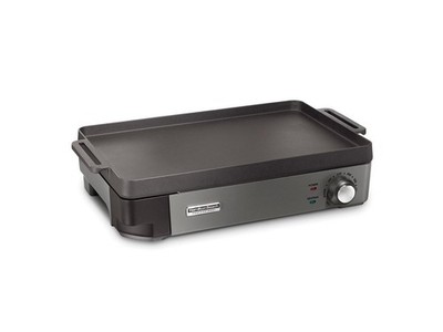 Hamilton Beach 38560 Professional Cast Iron Electric Grill 10'' x 16'' with Remova