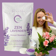 Lavender Shower Steamers Bombs - Aromatherapy (Pack of 15) Extra Large Size