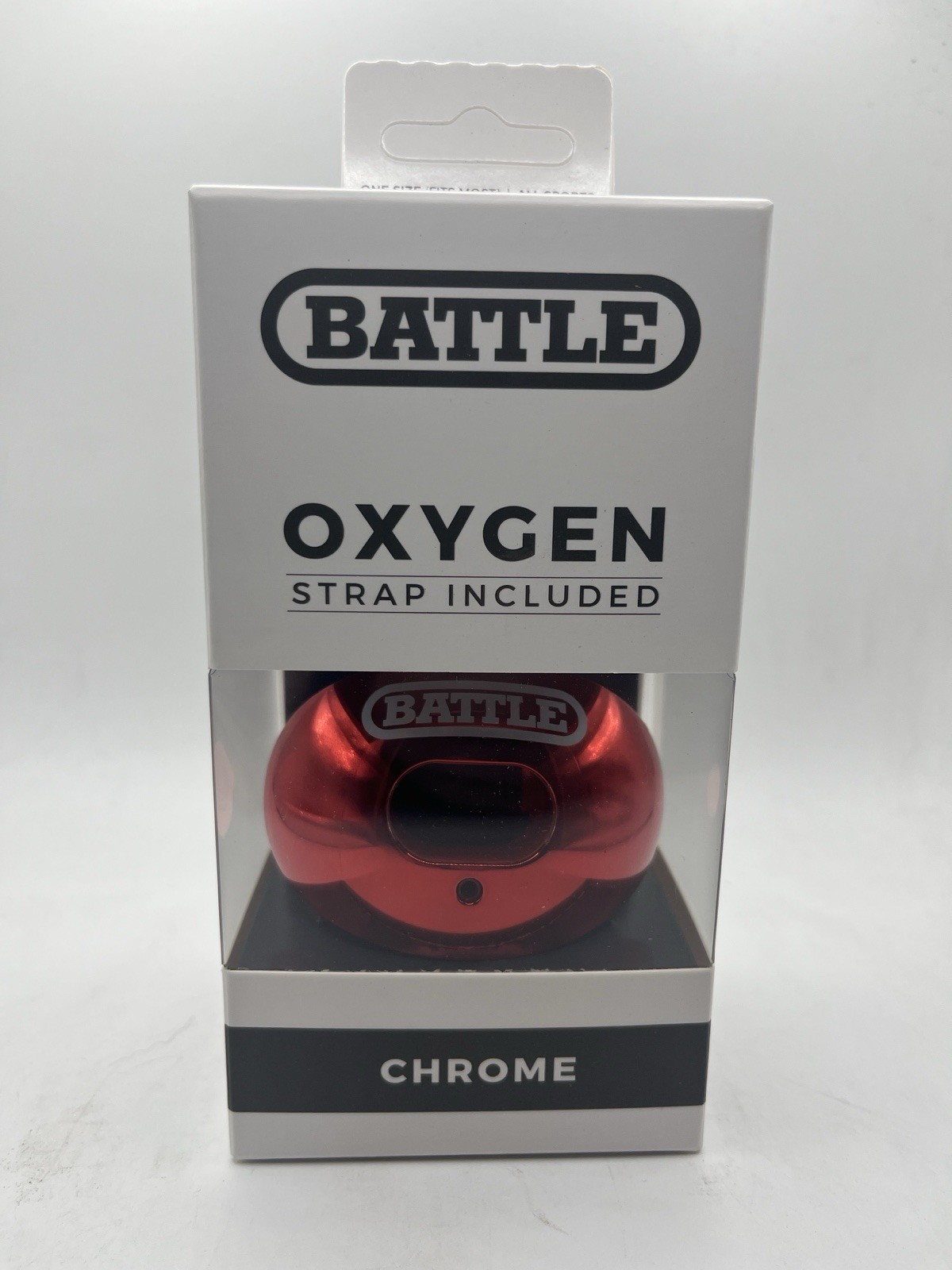 Battle Sports Red Chrome Mouthguard with Oxygen Strap Includ