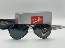 Ray-Ban Aviator RB3025 002/62 Black Frame /Black 58mm Unisex / Brand New