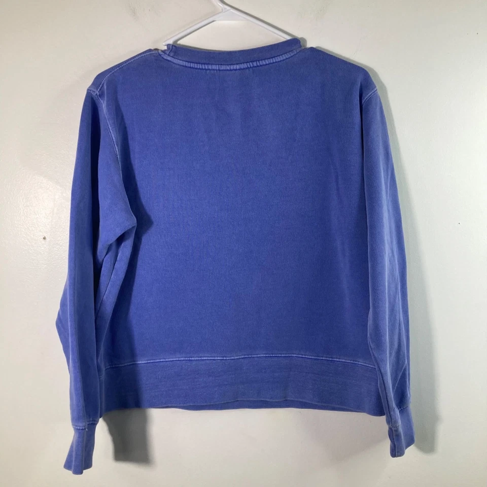 Женщин леди комфорт цвета толстовка M Periwinkle синий хлопок полиэстер - Изображение 2 из 4