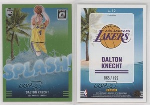 2024 Panini Donruss Optic Splash! Lime Green Prizm /199 Dalton Knecht Rookie RC