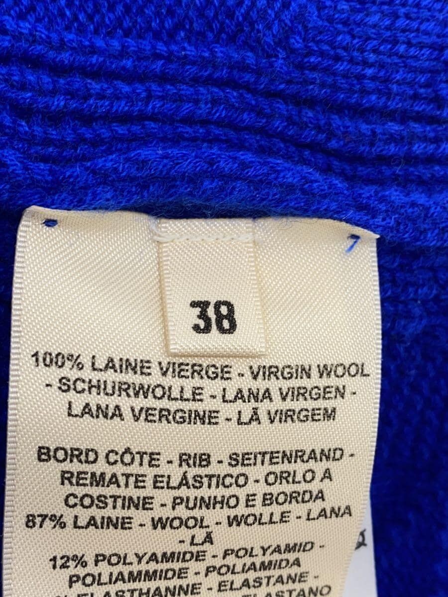 HERMES Cardigan (Thick 38 Wool Blue 4E2707D3 Used | eBay