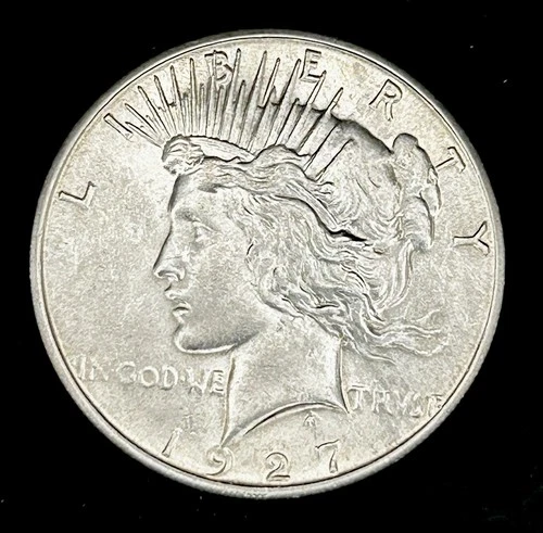 1927-S Peace Silver Dollar BU - 25372