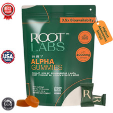 Root Labs 10-in-1 Alpha Gummies Shilajit 4000mg Ashwagandha Tongkat 120ct