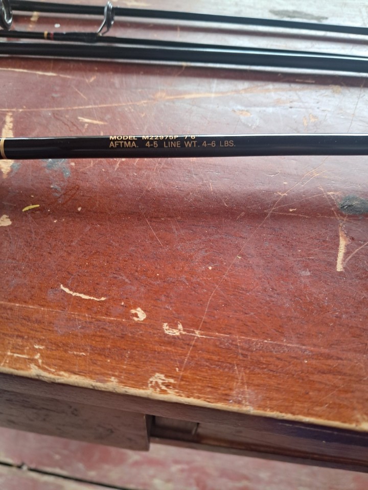 browning gold medallion graphite fly rod model m 2297 5p 7 ft 6 4 piece ...