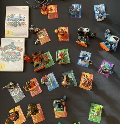 Wii 16 Skylanders Giants. 3 Spyros Adventure & 1 Trap Team = 20Figuren +2 Spiele