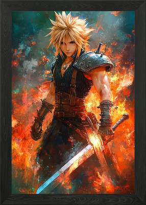 Final Fantasy Poster Gerahmtes Wandbild Poster Leinwanddruck Bild