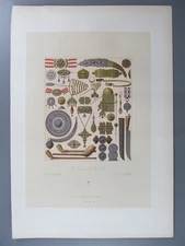 Hollande, Original Chromolithograph from Racinet, 1888