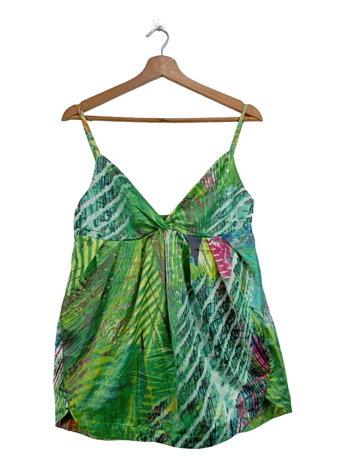 SILVIAN HEACH Trägertop Damen Top Gr. DE 36 grün Casual-Look