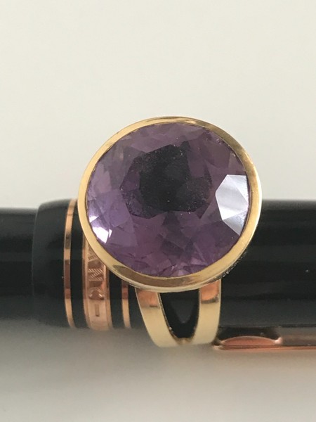 Amethyst Ring, 18 Kt., Gr. 56/57