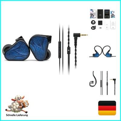 Truthear Crinacle Zero: Blue2 In-Ear-Kopfhörer Dual Dynamic Drivers, 3,5 mm K...