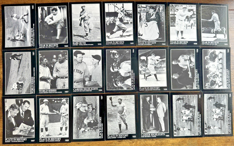 1992 Babe Ruth Career Highlights 42 Card Lot!