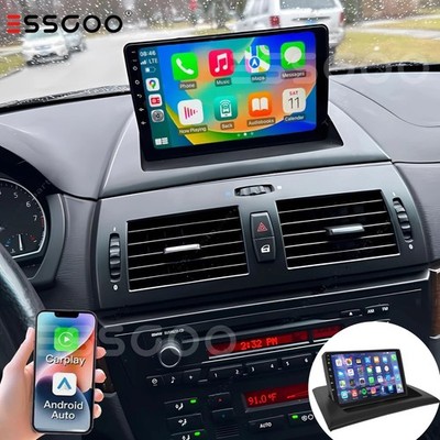SXAUTO Autoradio Android 14 Per BMW X3 E83 (2004-2012) – 9 Pollici IPS, CarPlay Wireless, DAB, Fast Boot, Telecamera Inclusa