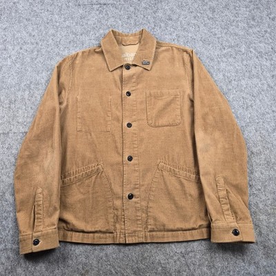 Albam Jacket Mens Medium Brown Utility Corduroy Chore Workwear Barn Overcoat
