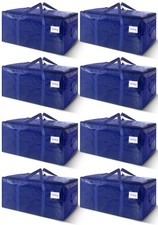 8 Pack Extra Heavy Duty Large Moving Bags with Strong Zipper  Carrying Handl...