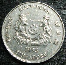 Singapore 20 Cents 1993