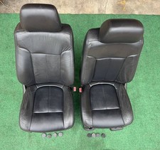 1999-2016 Ford Super Duty Front Seats Lariat Black Leather Power Heat Cool Oem