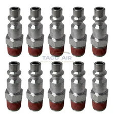 10 Pack Industrial 1/4" Male NPT Air Compressor Quick Connect Coupler Plugs