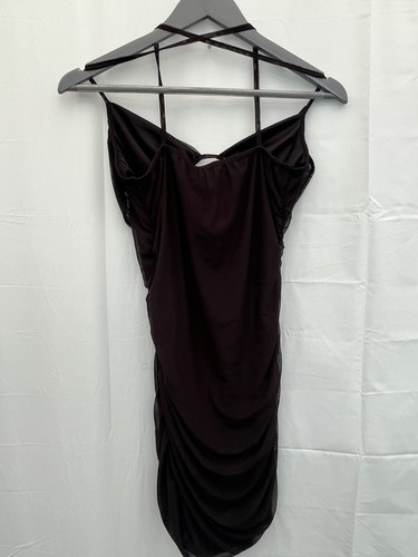 Neu Prettylittlething gerafftes Bidycon-Kleid Größe 12 schwarz Polyestermischung Damen - Bild 6 von 8