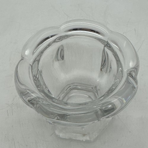Baccarat Crystal Mustard Jam Jar Replacement Base Only *Lid Chipped & No Spoon - Afbeelding 5 van 8