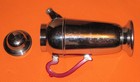 RED BAKELITE HANDLE COCKTAIL SHAKER+4 GLASSES — photo 6