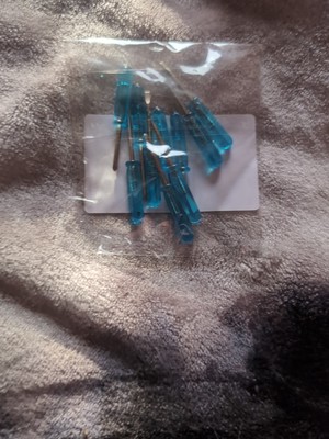 10 Stck. Mini Blau Kristall Griff Schraubendreher Set, Kompakt 2 mm Kreuzkopf