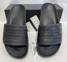 Adidas Unisex Adilette Aqua Slip-On Slides Size 7 Men's, 8 Women's Black F35550