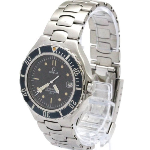 Omega Seamaster 200 Ref.396.1042 Date Quartz Acier Inoxydable Montre Hommes Auth - Photo 2 sur 8