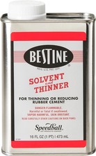Bestine Solvent and Thinner for Rubber Cement   Cleans Ink, Adhesive 16 Ounce