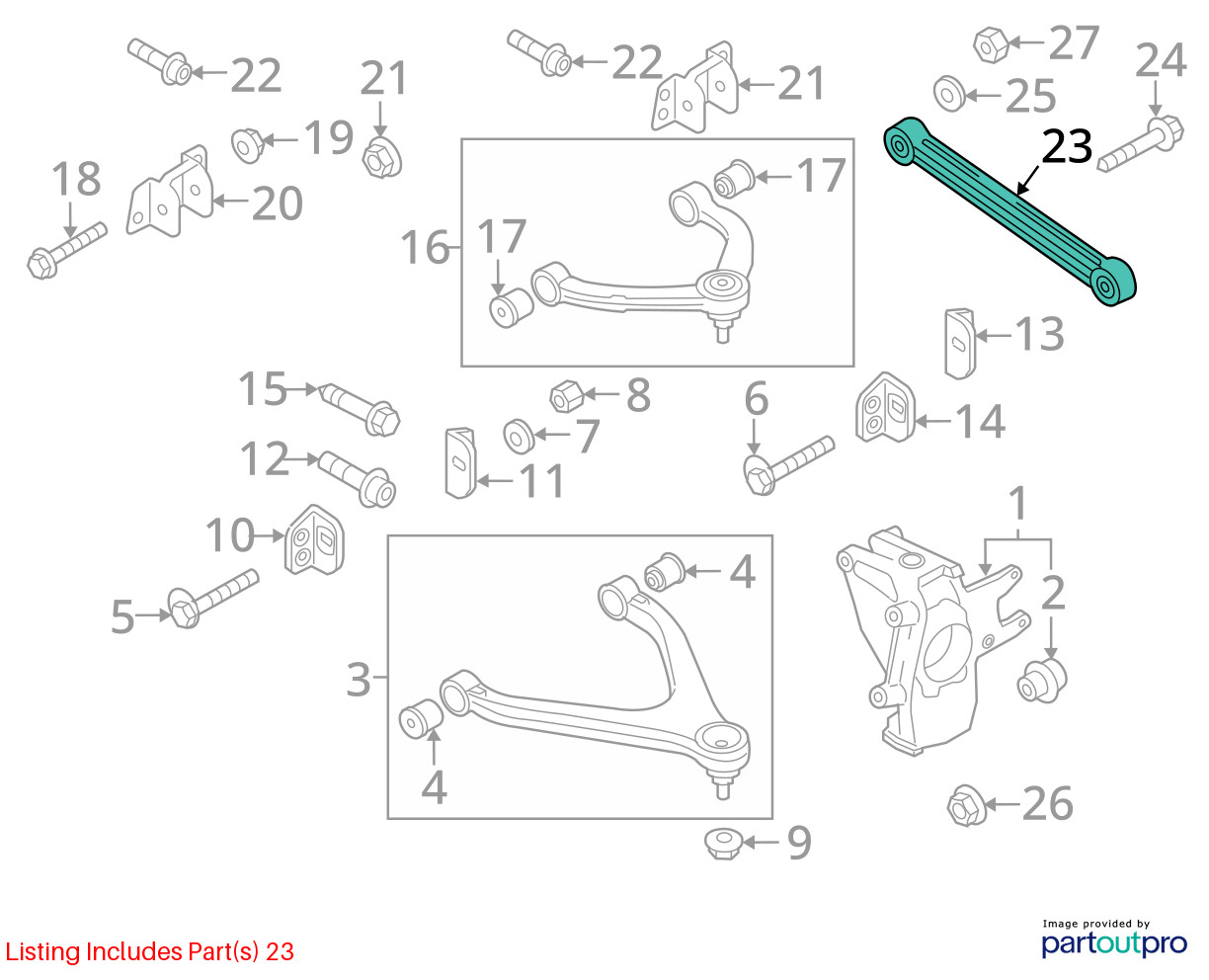 2010-2015 Audi R8 Spyder Rear Left Right Control Arm 34k Miles OEM Link 69 Char
