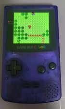 Nintendo clear blue Gameboy color with 2.45 in IPS screen