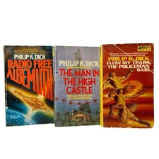 Philip K Dick 3 Paperback Lot - Flow My Tears, Man In High Castle, Albemuth