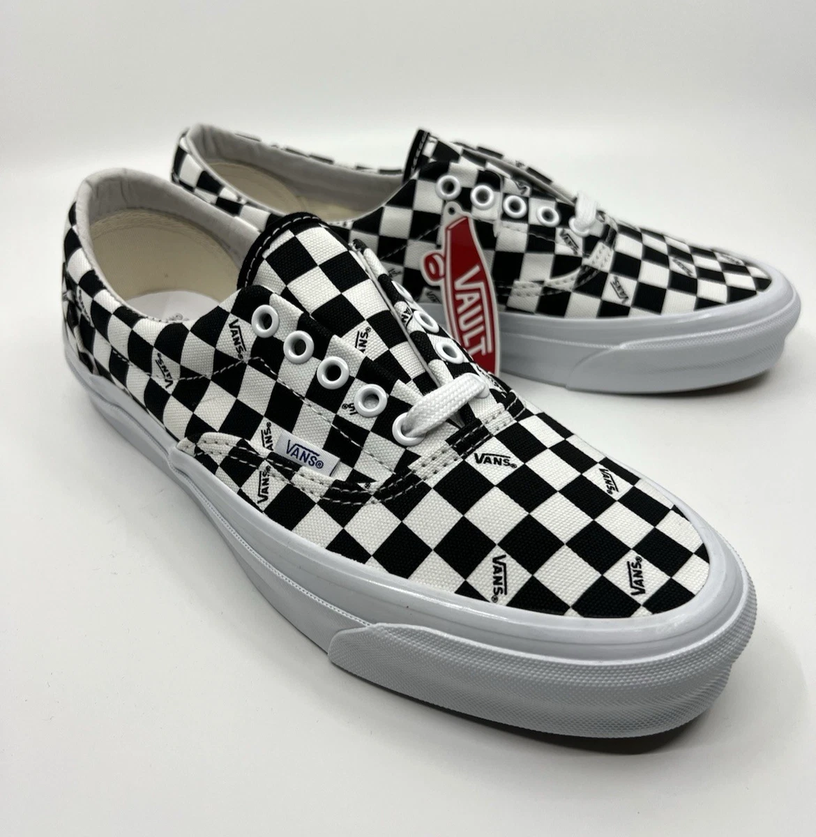 Vans OG Era LX Checkerboard Logo - Black for sale | eBay