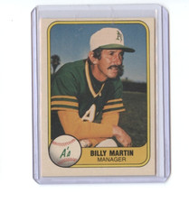1981 Fleer Billy Martin Oakland Athletics #581 🚀😳💥Mint