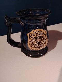 King Richard's Faire (Carver Mass.) 1996 Blue Souvenir Mug