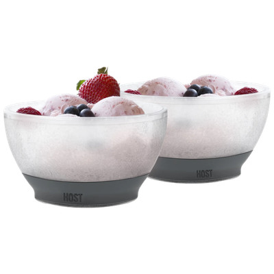 HOST Ice Cream 2-Piece Freeze Cooling Bowl Set (Gray)