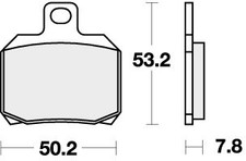 SBS Brake Pads Rear For DUCATI 996 ST4s ABS 2003 - 2006